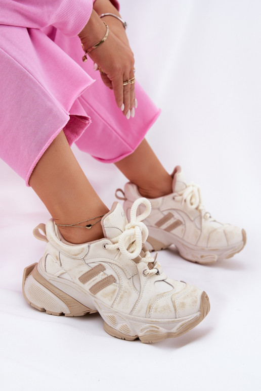 Haut Sneakers Stilvollllschuhe Feminin GOE RR2N4037 Beige Haut Sneakers Stilvollllschuhe Feminin GOE RR2N4037 Beige