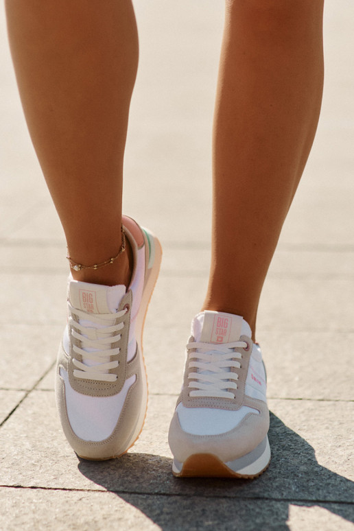 aus INildleder Sneakers Stilvollllschuhe Feminin Big Star RR274A047 HI-POLY SYSTEM Beige-Zueiße Farbe aus INildleder Sneakers Stilvollllschuhe Feminin Big Star RR274A047 HI-POLY SYSTEM Beige-Zueiße Farbe