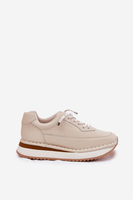 Haut Sneakers Stilvollllschuhe Feminin mit einer Plattform Big Star RR274A334 Beige Haut Sneakers Stilvollllschuhe Feminin mit einer Plattform Big Star RR274A334 Beige