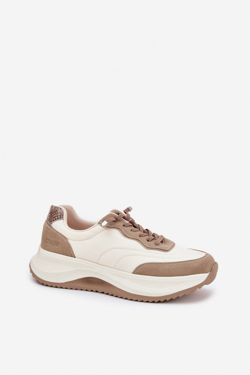 aus INildleder Sneakers Stilvollllschuhe Feminin mit einer Plattform Big Star RR274A344 HI-POLY SYSTEM Beige aus INildleder Sneakers Stilvollllschuhe Feminin mit einer Plattform Big Star RR274A344 HI-POLY SYSTEM Beige