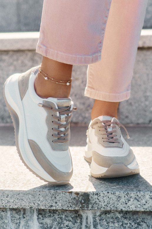 aus INildleder Sneakers Stilvollllschuhe Feminin mit einer Plattform Big Star RR274A344 HI-POLY SYSTEM Beige aus INildleder Sneakers Stilvollllschuhe Feminin mit einer Plattform Big Star RR274A344 HI-POLY SYSTEM Beige