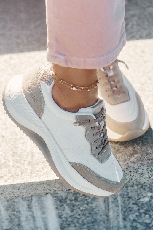 aus INildleder Sneakers Stilvollllschuhe Feminin mit einer Plattform Big Star RR274A344 HI-POLY SYSTEM Beige aus INildleder Sneakers Stilvollllschuhe Feminin mit einer Plattform Big Star RR274A344 HI-POLY SYSTEM Beige