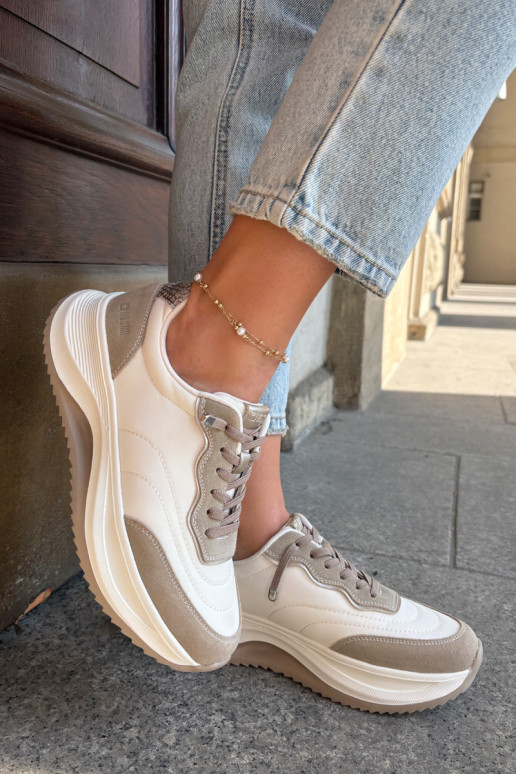 aus INildleder Sneakers Stilvollllschuhe Feminin mit einer Plattform Big Star RR274A344 HI-POLY SYSTEM Beige aus INildleder Sneakers Stilvollllschuhe Feminin mit einer Plattform Big Star RR274A344 HI-POLY SYSTEM Beige