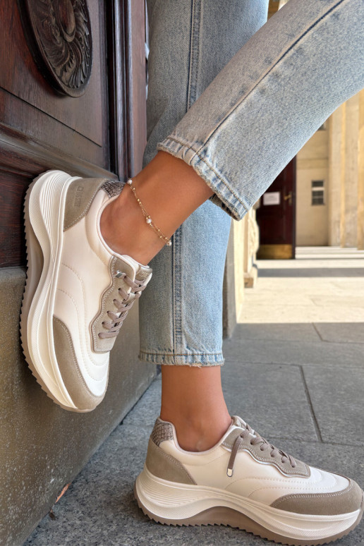 aus INildleder Sneakers Stilvollllschuhe Feminin mit einer Plattform Big Star RR274A344 HI-POLY SYSTEM Beige aus INildleder Sneakers Stilvollllschuhe Feminin mit einer Plattform Big Star RR274A344 HI-POLY SYSTEM Beige