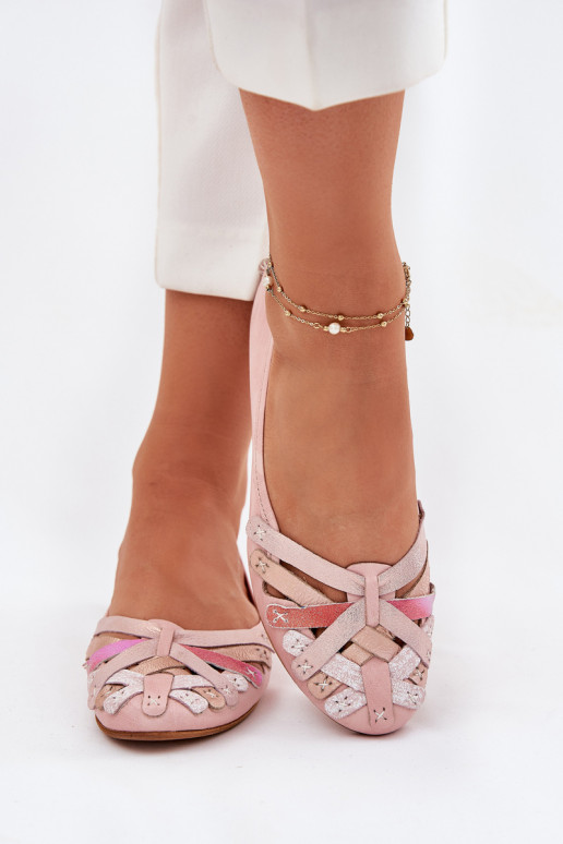 Feminin Ballerinas Es mussciejka 01358-51 pinke Farbe