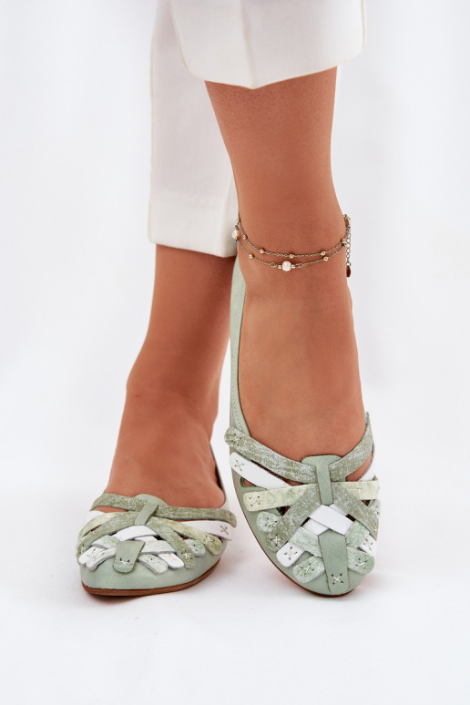 Feminin Ballerinas Es mussciejka 01358-50 Mintfarbe