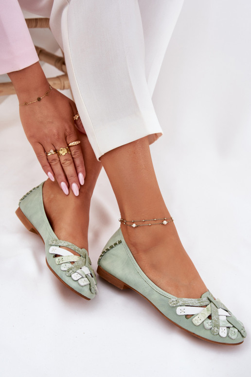 Feminin Ballerinas Es mussciejka 01358-50 Mintfarbe