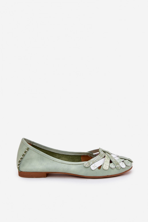 Feminin Ballerinas Es mussciejka 01358-50 Mintfarbe