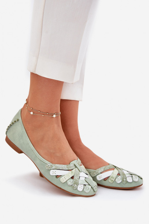 Feminin Ballerinas Es mussciejka 01358-50 Mintfarbe
