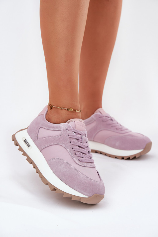 aus INildleder Sneakers Stilvollllschuhe mit einer Plattform Feminin Big Star RR274900 HI-POLY SYSTEM Violette Farbe aus INildleder Sneakers Stilvollllschuhe mit einer Plattform Feminin Big Star RR274900 HI-POLY SYSTEM Violette Farbe