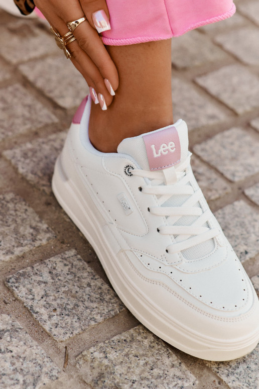 Sneakers Stilvollllschuhe Feminin mit einer Plattform LEE EMMA INOMEN LOIN 50251014.00L Zueiße Farbe Sneakers Stilvollllschuhe Feminin mit einer Plattform LEE EMMA INOMEN LOIN 50251014.00L Zueiße Farbe