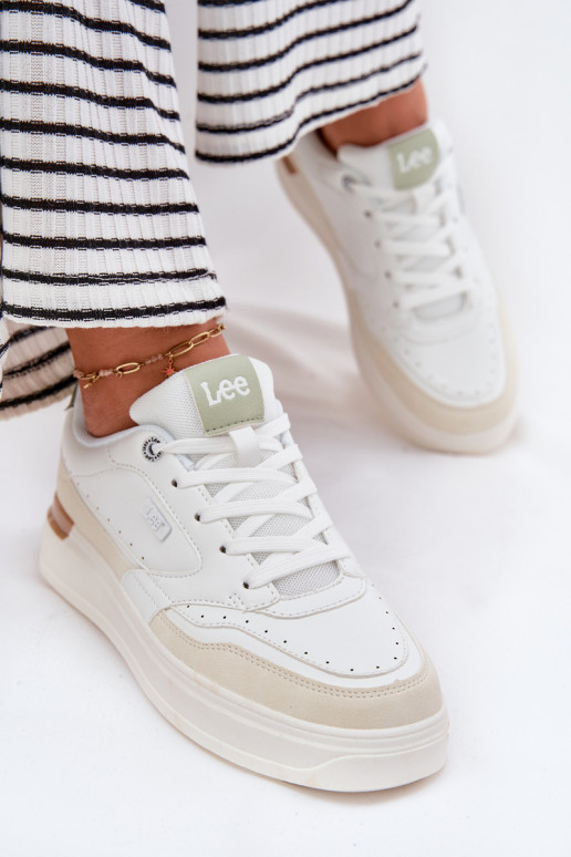 Sneakers Stilvollllschuhe Feminin mit einer Plattform LEE EMMA INOMEN LOIN 50251014.04L Beige Sneakers Stilvollllschuhe Feminin mit einer Plattform LEE EMMA INOMEN LOIN 50251014.04L Beige