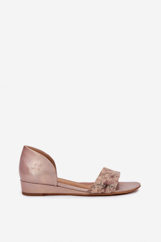 Damensandalen Es mussciejka 01971-71 goldene Farbe Damensandalen Es mussciejka 01971-71 goldene Farbe