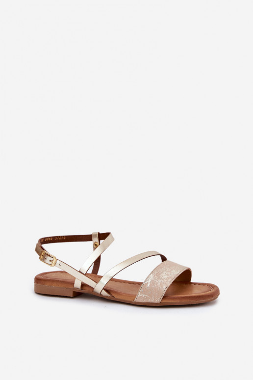 Damensandalen Feminin mit breiten Absätzen Es mussciejka 06966-25 goldene Farbe Damensandalen Feminin mit breiten Absätzen Es mussciejka 06966-25 goldene Farbe