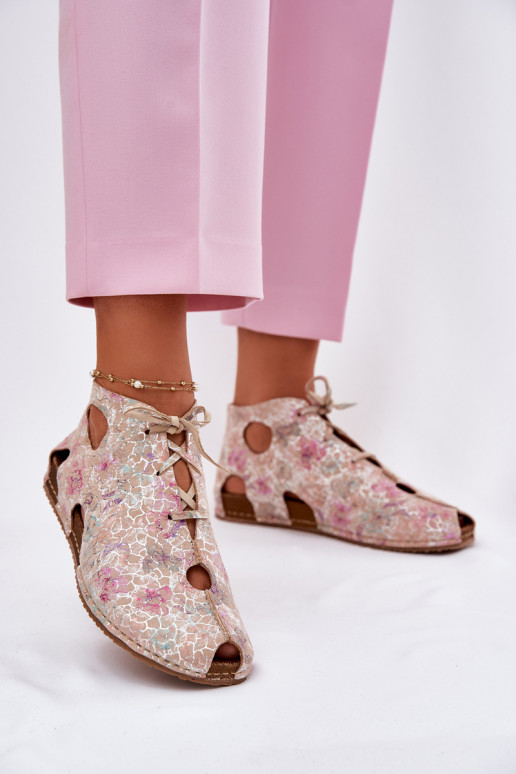 Gemustert Haut Stiefel Es mussciejka 03426-48 Beige Gemustert Haut Stiefel Es mussciejka 03426-48 Beige