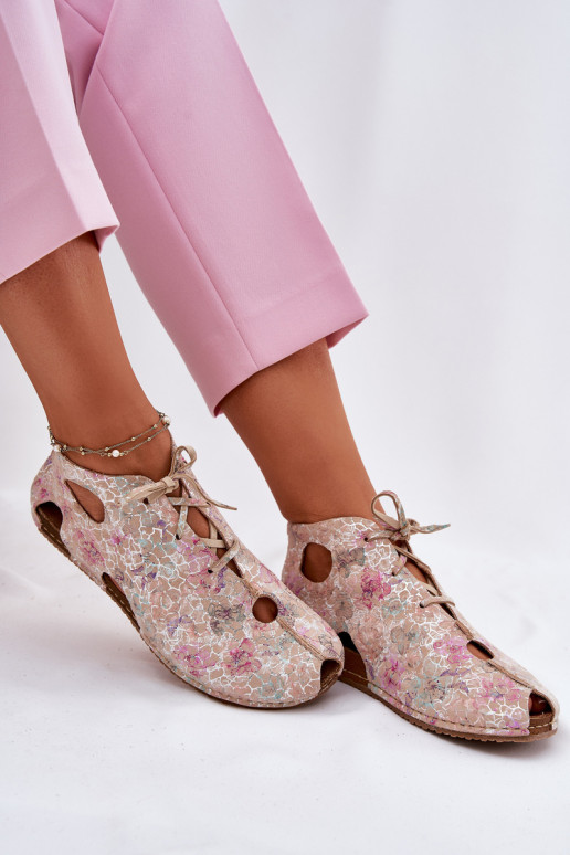 Gemustert Haut Stiefel Es mussciejka 03426-48 Beige Gemustert Haut Stiefel Es mussciejka 03426-48 Beige