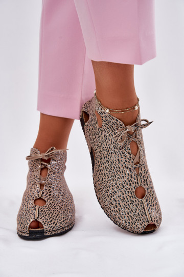 Gemustert Haut Stiefel Es mussciejka 03426-49 mit Leopardenfellmuster