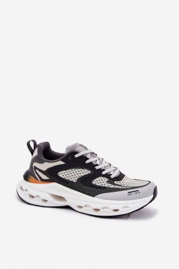 Turnschuhe Männlich mit einer Plattform Big Star RR174023 Hi-Poly System graue Farbe