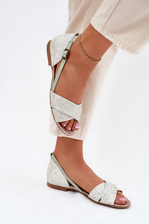 Damensandalen gleichschenklig Es mussciejka 04614-46 Mintfarbe Damensandalen gleichschenklig Es mussciejka 04614-46 Mintfarbe