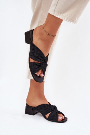 Damen Pantoletten Klocke Tai turiciejka 06955-01 schwarz