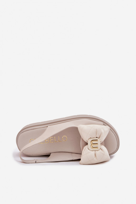 Damensandalen Feminin mit einer Plattform mit Bändern CheBello 4641 Beige Damensandalen Feminin mit einer Plattform mit Bändern CheBello 4641 Beige