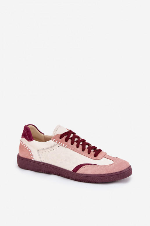 Haut Sneakers Stilvollllschuhe Feminin Zazoo N1202 pinke Farbe