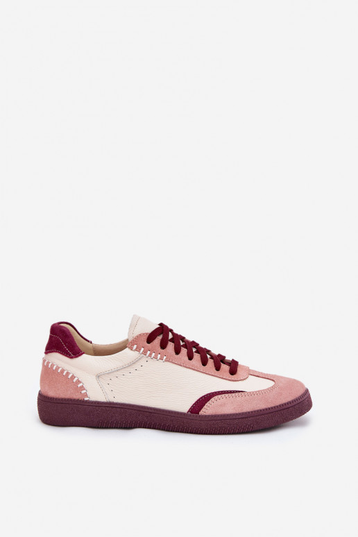 Haut Sneakers Stilvollllschuhe Feminin Zazoo N1202 pinke Farbe