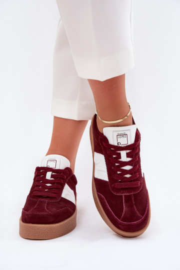 aus INildleder Sneakers Stilvollllschuhe Feminin Daniel Lopez Just Dare SS2D4023 Burgund 2