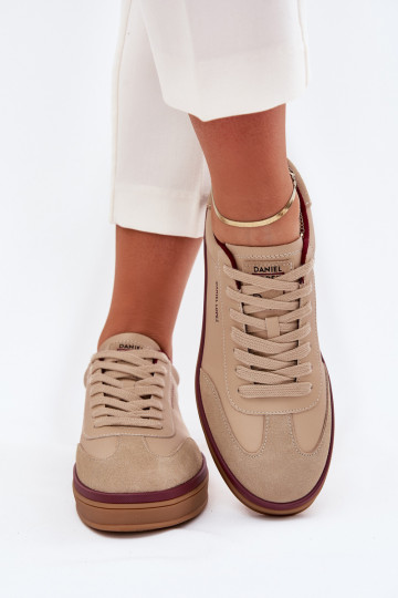 Haut Feminin Sneakers Stilvollllschuhe Daniel Lopez Just Dare SS2D4007 Beige