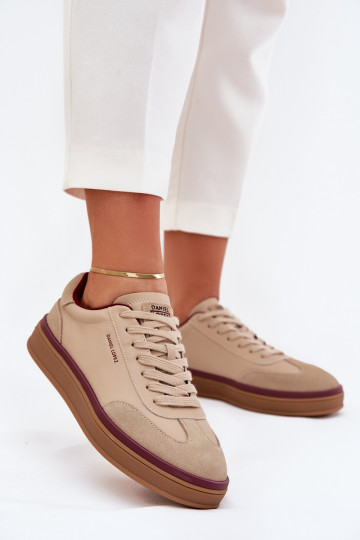 Haut Feminin Sneakers Stilvollllschuhe Daniel Lopez Just Dare SS2D4007 Beige 2