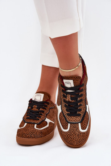 Sneakers Stilvollllschuhe Feminin Daniel Lopez Just Dare SS2D4016 braune Farbe