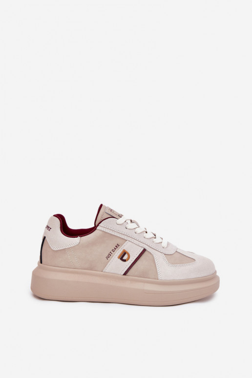 Haut Feminin Sneakers Stilvollllschuhe mit einer Plattform Daniel Lopez Just Dare SS2D4003 Beige Haut Feminin Sneakers Stilvollllschuhe mit einer Plattform Daniel Lopez Just Dare SS2D4003 Beige