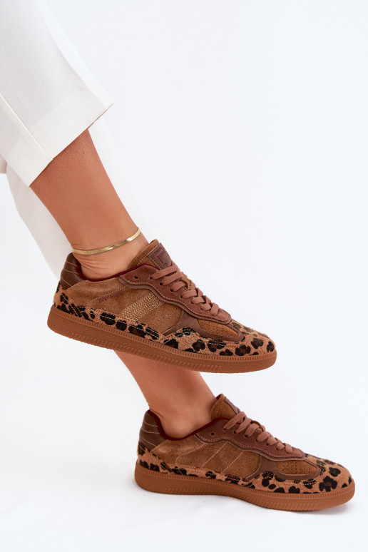 Sneakers Stilvollllschuhe Feminin Daniel Lopez Just Dare SS2D4017 mit Leopardenfellmuster Sneakers Stilvollllschuhe Feminin Daniel Lopez Just Dare SS2D4017 mit Leopardenfellmuster