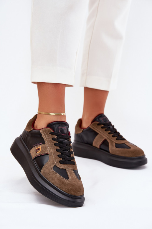 Haut Feminin Sneakers Stilvollllschuhe mit einer Plattform Daniel Lopez Just Dare SS2D4001 schZuarze Farbe Haut Feminin Sneakers Stilvollllschuhe mit einer Plattform Daniel Lopez Just Dare SS2D4001 schZuarze Farbe
