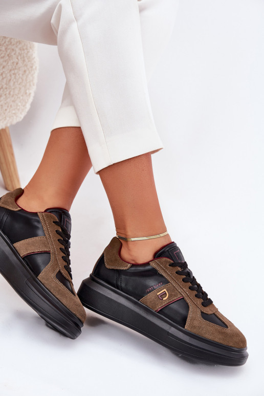 Haut Feminin Sneakers Stilvollllschuhe mit einer Plattform Daniel Lopez Just Dare SS2D4001 schZuarze Farbe Haut Feminin Sneakers Stilvollllschuhe mit einer Plattform Daniel Lopez Just Dare SS2D4001 schZuarze Farbe