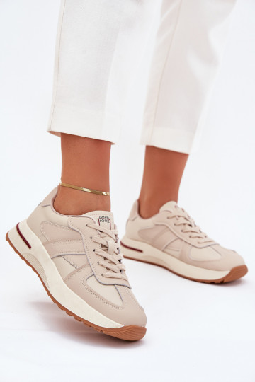 Leder Damen Sportschuhe Daniel Lopez Just Dare SS2D4043 sandfarben 2