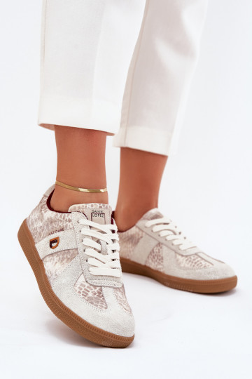 Damen Sportschuhe Daniel Lopez Just Dare SS2D4032 mit Tiermuster sandfarben