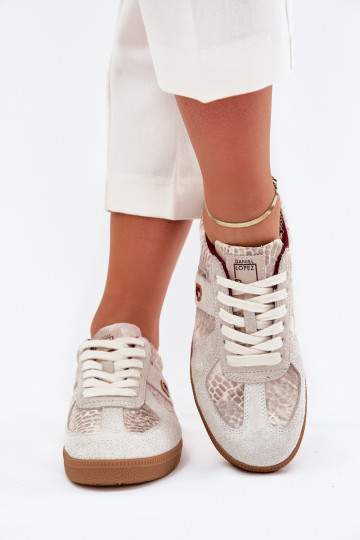 Sneakers Stilvollllschuhe Feminin Daniel Lopez Just Dare SS2D4032 Tiermuster Beige 2