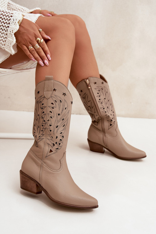 Haut StiefelAżuroZuą CholeZuką Zazoo 3714 Beige