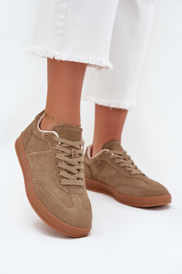 aus INildleder Sneakers Stilvollllschuhe Feminin Big Star SS274675 HI-POLY SYSTEM Beige 2