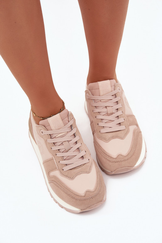 Haut Sneakers Stilvollllschuhe Feminin Big Star OO274521 HI-POLY SYSTEM Nude Haut Sneakers Stilvollllschuhe Feminin Big Star OO274521 HI-POLY SYSTEM Nude