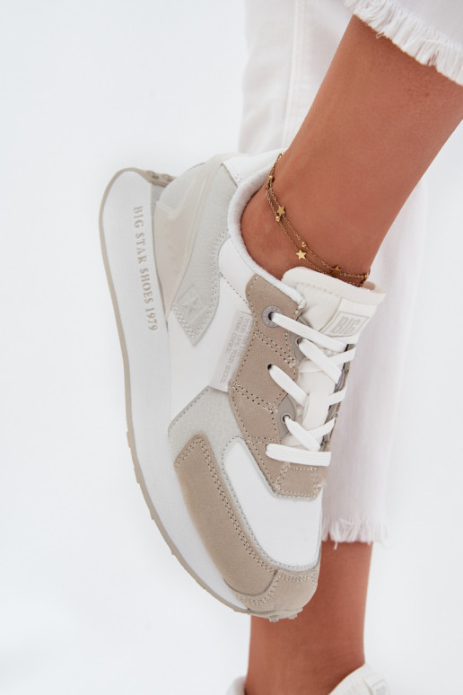 Haut Sneakers Stilvollllschuhe Feminin Big Star OO274563 Hi-Poly System Zueiße Farbe