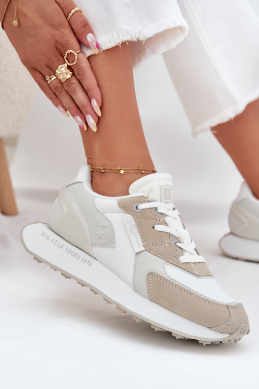 Haut Sneakers Stilvollllschuhe Feminin Big Star OO274563 Hi-Poly System Zueiße Farbe