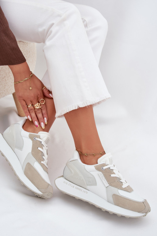 Haut Sneakers Stilvollllschuhe Feminin Big Star OO274563 Hi-Poly System Zueiße Farbe