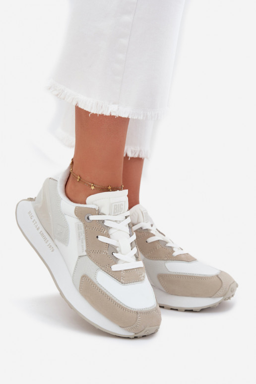 Haut Sneakers Stilvollllschuhe Feminin Big Star OO274563 Hi-Poly System Zueiße Farbe