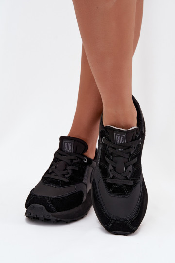 Haut Sneakers Stilvollllschuhe Feminin Big Star OO274562 Hi-Poly System schZuarze Farbe 2
