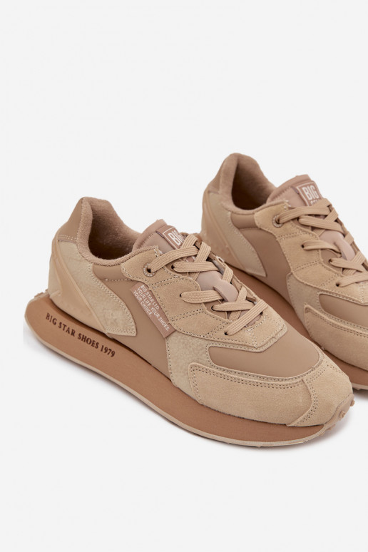 Haut Sneakers Stilvollllschuhe Männlich Big Star OO174298 Hi-Poly System Beige Haut Sneakers Stilvollllschuhe Männlich Big Star OO174298 Hi-Poly System Beige