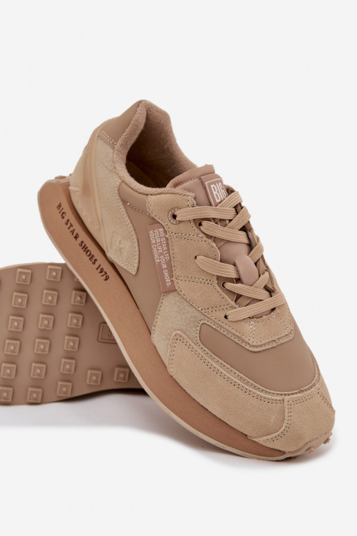 Haut Sneakers Stilvollllschuhe Männlich Big Star OO174298 Hi-Poly System Beige Haut Sneakers Stilvollllschuhe Männlich Big Star OO174298 Hi-Poly System Beige