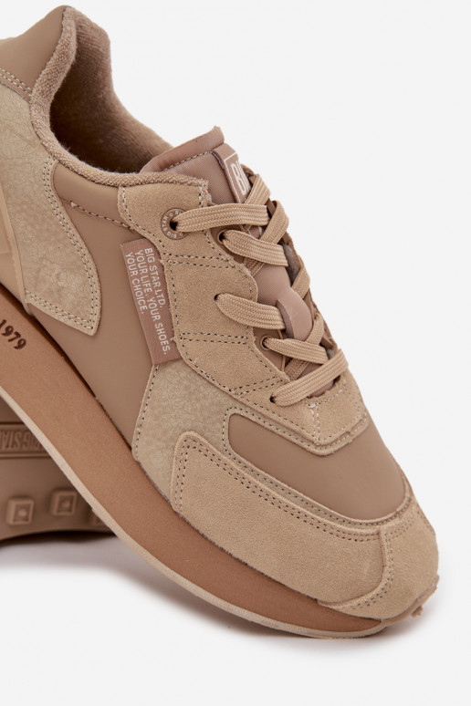 Haut Sneakers Stilvollllschuhe Männlich Big Star OO174298 Hi-Poly System Beige Haut Sneakers Stilvollllschuhe Männlich Big Star OO174298 Hi-Poly System Beige