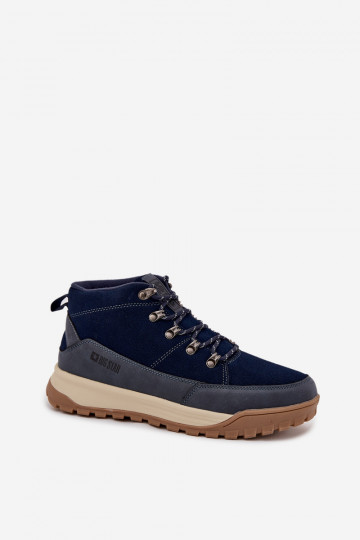 Wildleder Herren Trekkingstiefel Big Star SS174264 dunkelblau